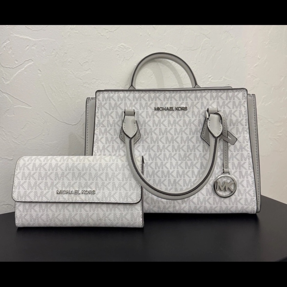 Michael Kors Medium Hope Messenger Bag and Trifold Wallet